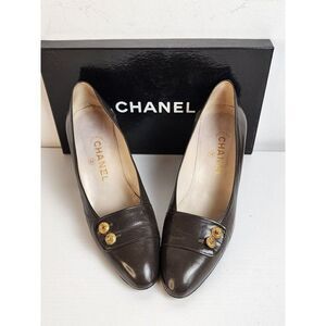 Vintage Chanel Brown Pumps Size 8